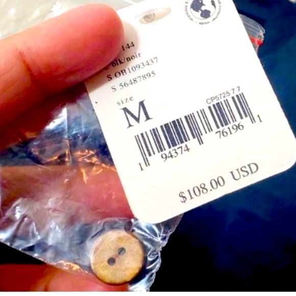 NWT- Free People Fairycore Puff Long Sleeve Crop Top a gem size M deep navy! - Picture 3 of 5